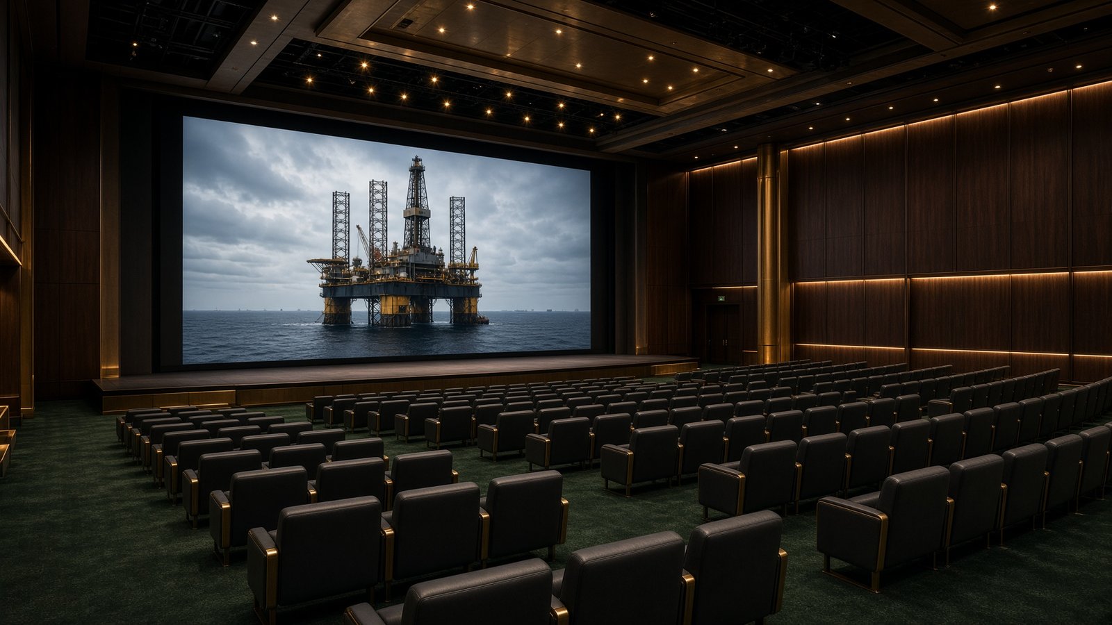 Energy industry conference auditorium