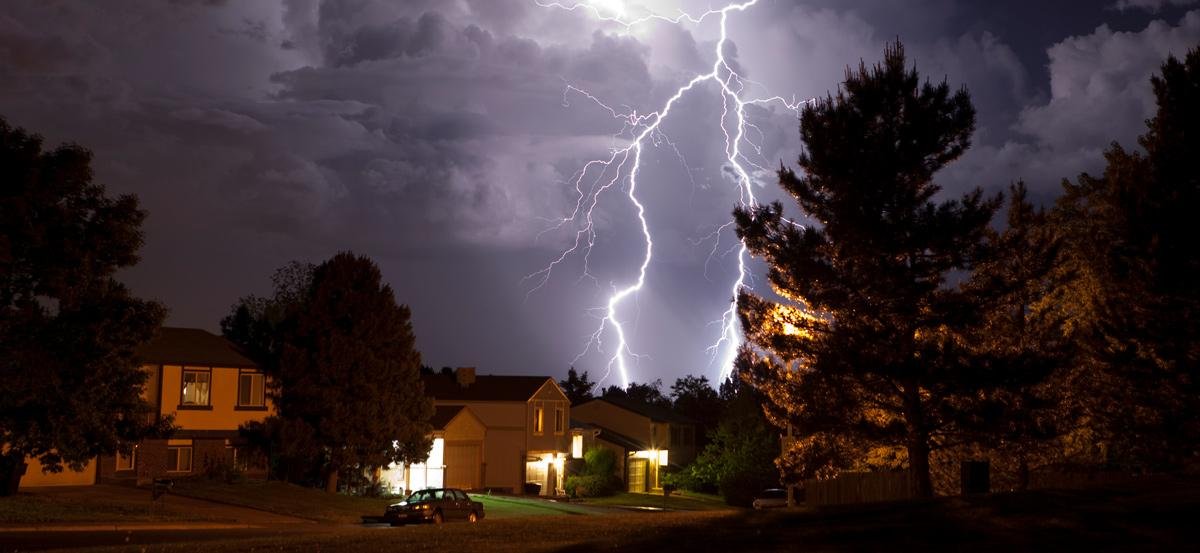 Storm and electrical surge